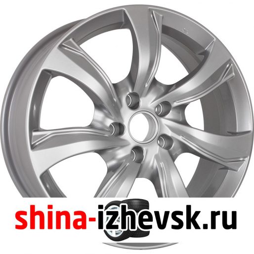 Колесный диск КиК Либерти 7xR17 5×112 ET35 DIA66.6 черный глянцевый с полированными элементами лицевой поверхности в Ижевске